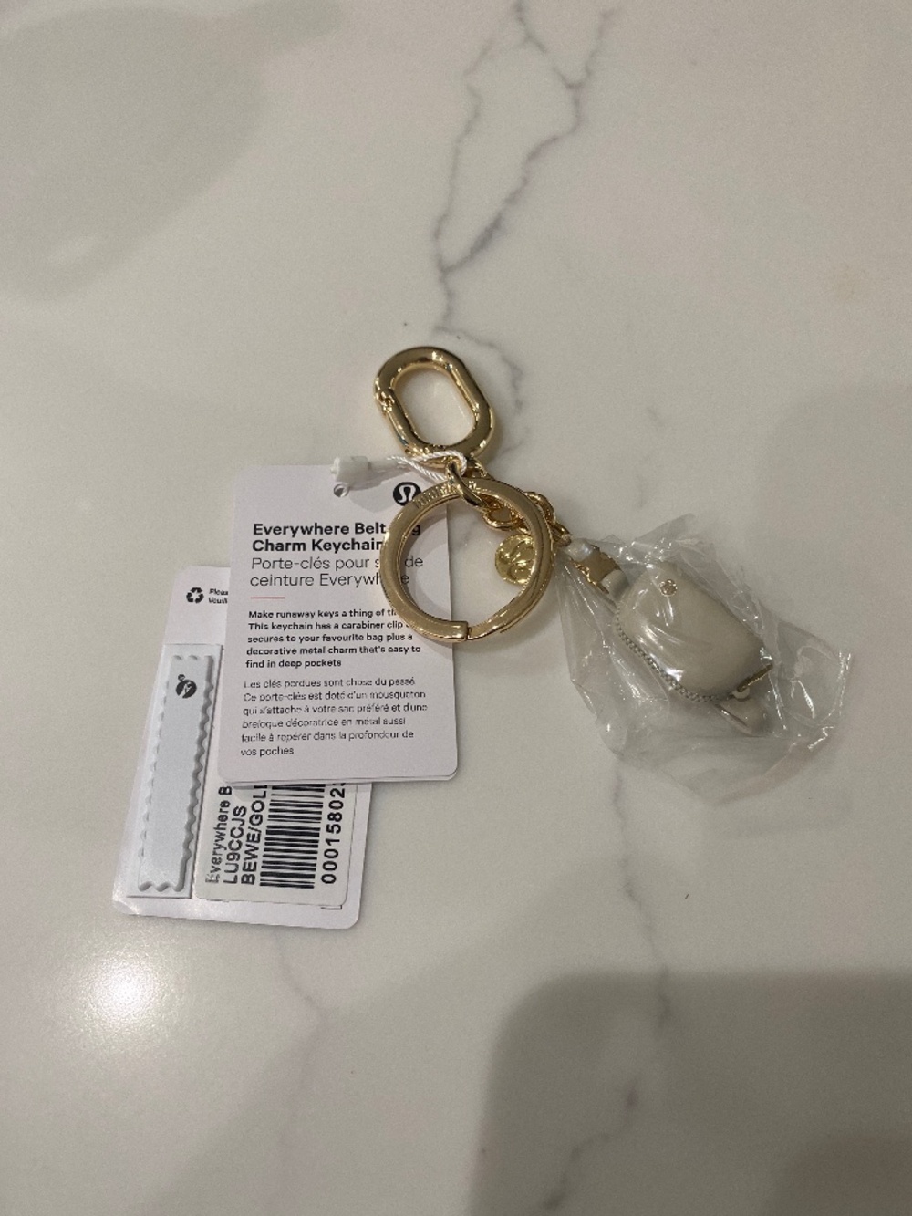 NEW Lululemon Everywhere Belt Bag Charm Keychain